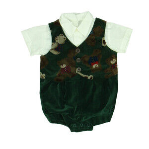 Unknown Brand Boys White | Green Apparel Sets size: 3-6 Months